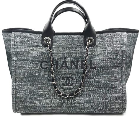 chanel black canvas tote bag|vintage chanel tote bag.